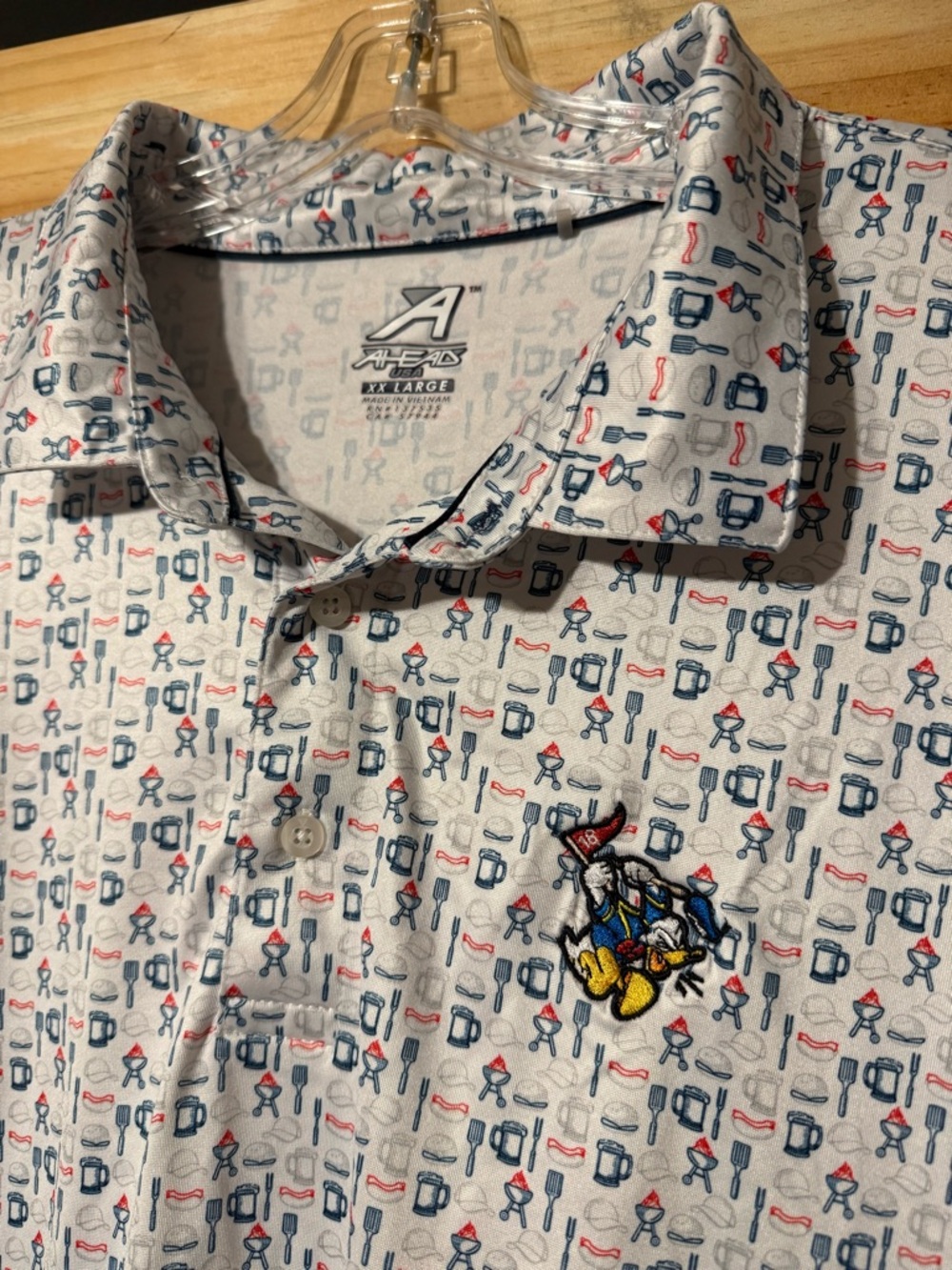 Disney/Donald Duck Men's Golf Polo Shirt - Picture 2 of 3